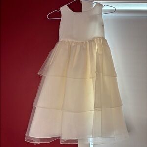Alfred Angelo Cream Layered Flower Girl Dress
